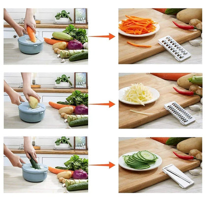 MultiSlice™ 12-in-1 Vegetable Slicer – 50% OFF