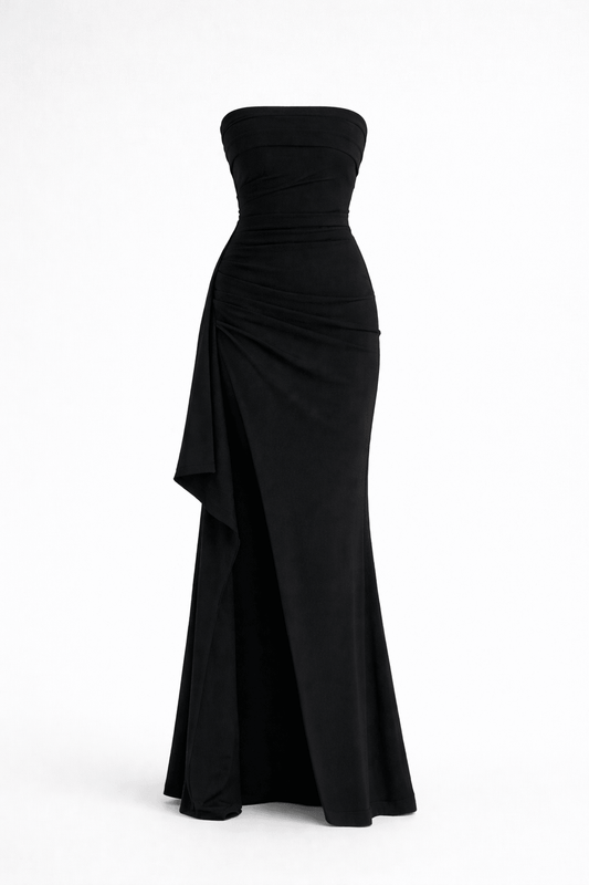 Off Shoulder Slit Maxi Dress for Women